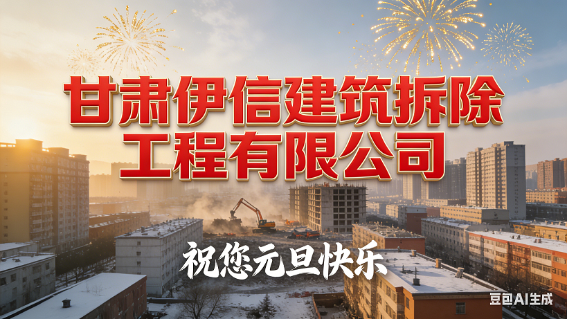 专业拆除旧岁，诚挚祝福新年：甘肃伊信建筑祝您元旦快乐！